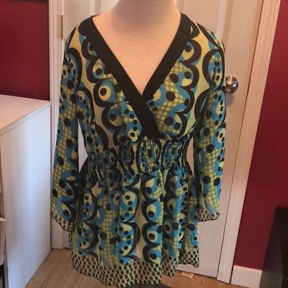 Bisou Bisou blouse sz M - Picture 1 of 4